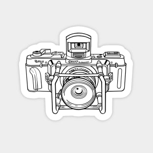 Fuji Camera, Camera Illustration, Fuji GX617, Photographer Sticker